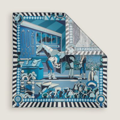 ブルー - レディス, スカーフ、ショール＆マフラー, スカーフ